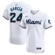 Men's Miami Marlins Avisail Garcia Nike White Home Elite Player Jersey