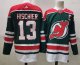 Men's #13 Nico Hischier New Jersey Devils Green NHL Jersey